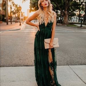 Antonia Maxi Dress - Hunter Green